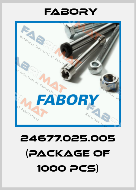 24677.025.005 (package of 1000 pcs) Fabory
