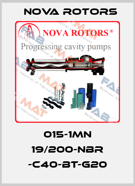 015-1MN 19/200-NBR -C40-BT-G20 Nova Rotors