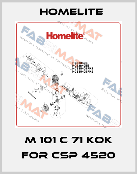 M 101 C 71 KOK for CSP 4520 Homelite