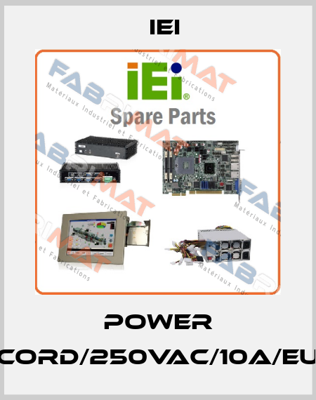 Power Cord/250VAC/10A/EU IEI