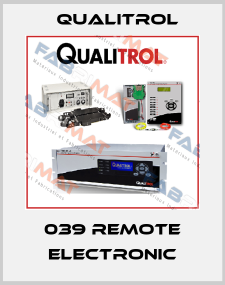 039 Remote Electronic Qualitrol