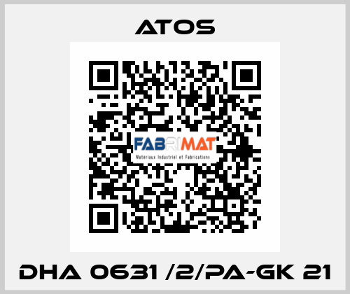 DHA 0631 /2/PA-GK 21 Atos