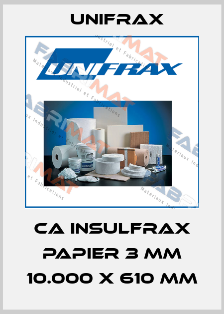 CA INSULFRAX PAPIER 3 MM 10.000 X 610 MM Unifrax