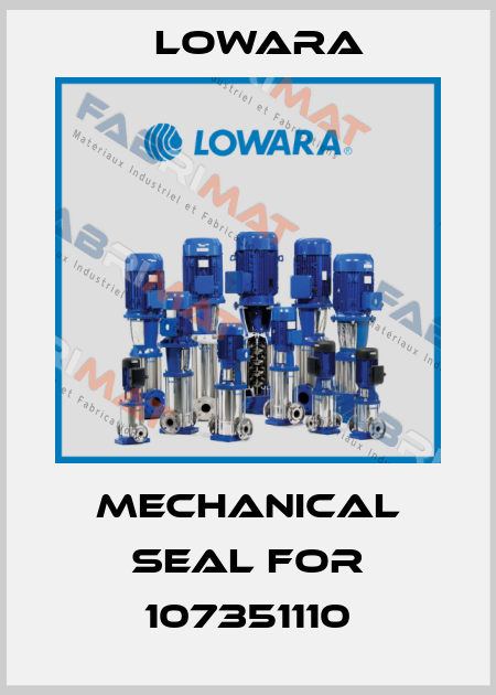 Mechanical seal for 107351110 Lowara