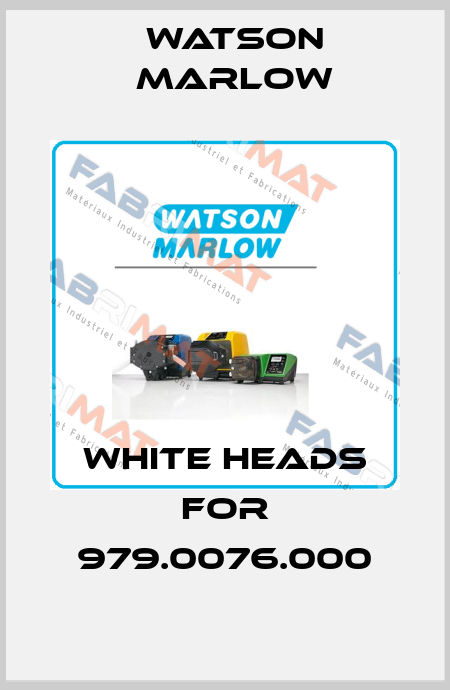 White heads for 979.0076.000 Watson Marlow