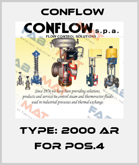 Type: 2000 AR for pos.4 CONFLOW