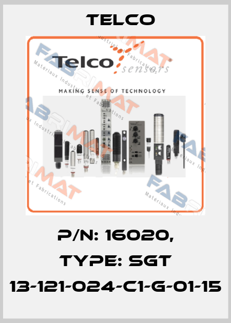 p/n: 16020, Type: SGT 13-121-024-C1-G-01-15 Telco