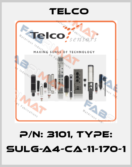 P/N: 3101, Type: SULG-A4-CA-11-170-1 Telco