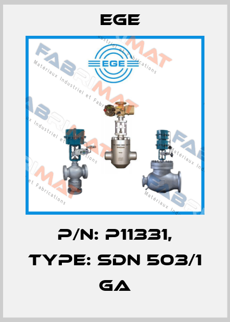 p/n: P11331, Type: SDN 503/1 GA Ege