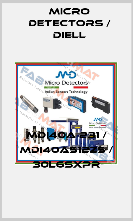 MDI40A 231 / MDI40A512Z5 / 30L6SXPR
 Micro Detectors / Diell