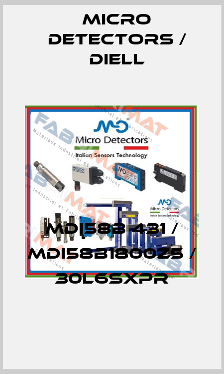 MDI58B 431 / MDI58B1800Z5 / 30L6SXPR
 Micro Detectors / Diell