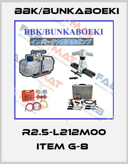 R2.5-L212M00 ITEM G-8  BBK/bunkaboeki