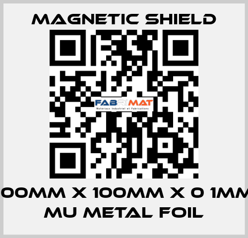 100mm x 100mm x 0 1mm Mu metal Foil Magnetic Shield