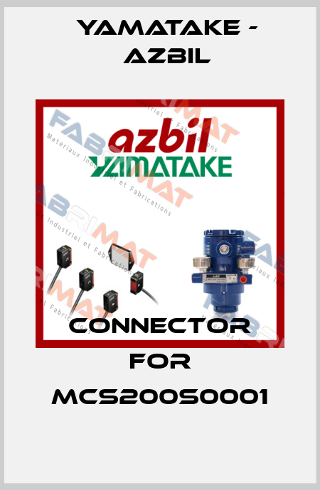 connector for MCS200S0001 Yamatake - Azbil