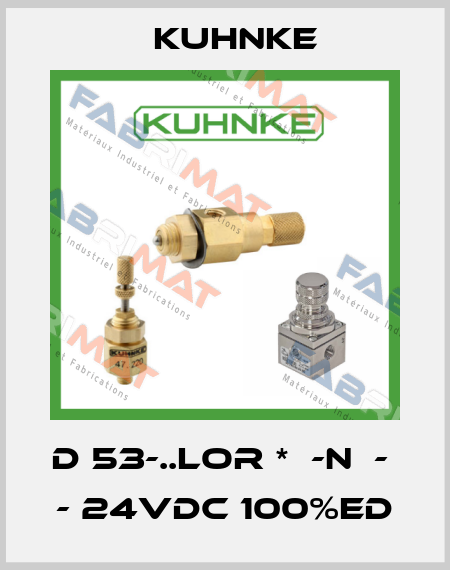 D 53-..LOR *  -N  -      - 24VDC 100%ED Kuhnke