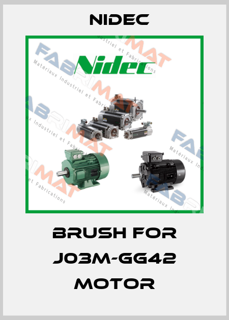 Brush for J03M-GG42 motor Nidec