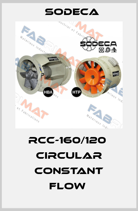 RCC-160/120  CIRCULAR CONSTANT FLOW  Sodeca