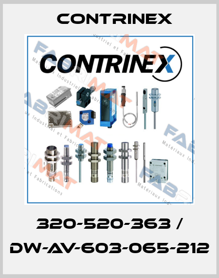 320-520-363 / DW-AV-603-065-212 Contrinex