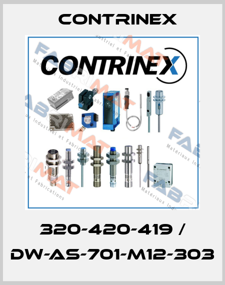 320-420-419 / DW-AS-701-M12-303 Contrinex