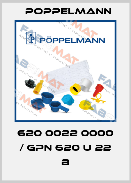 620 0022 0000 / GPN 620 U 22 B Poppelmann