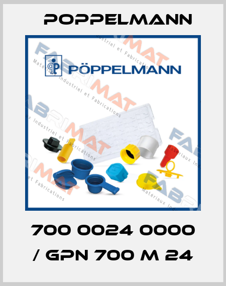 700 0024 0000 / GPN 700 M 24 Poppelmann
