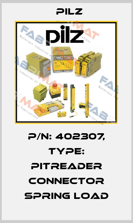 p/n: 402307, Type: PITreader connector spring load Pilz