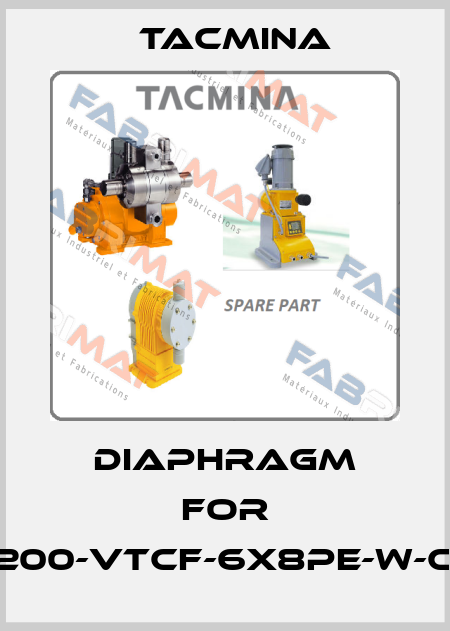 Diaphragm for PWM-200-VTCF-6X8PE-W-CE-EUP Tacmina