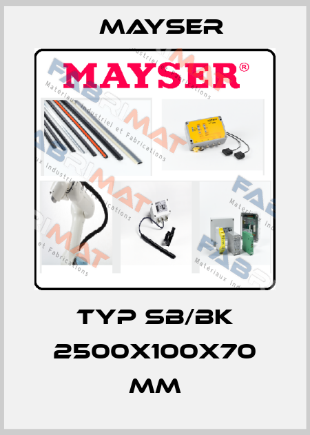 Typ SB/BK 2500x100x70 mm Mayser
