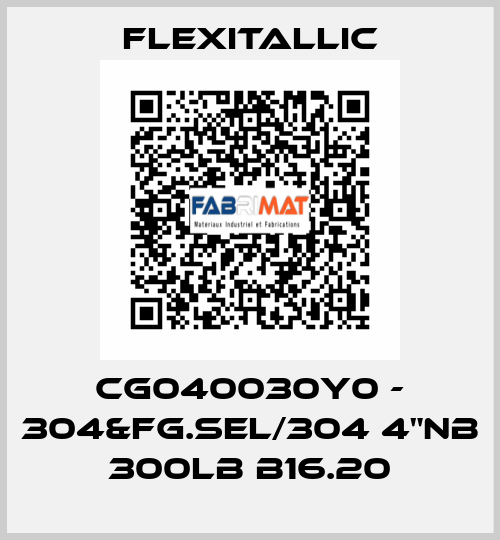CG040030Y0 - 304&FG.SEL/304 4"NB 300LB B16.20 Flexitallic