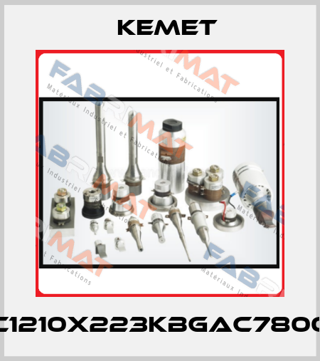 C1210X223KBGAC7800 Kemet