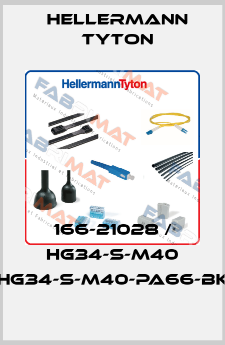 166-21028 / HG34-S-M40 (HG34-S-M40-PA66-BK) Hellermann Tyton