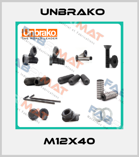 M12X40 Unbrako