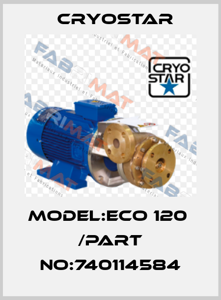MODEL:ECO 120  /Part No:740114584 CryoStar