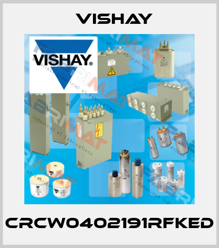 CRCW0402191RFKED Vishay