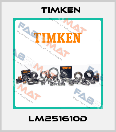 LM251610D Timken