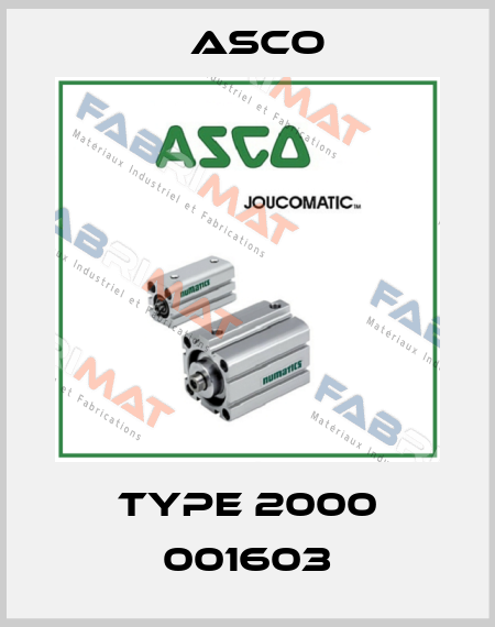 TYPE 2000 001603 Asco