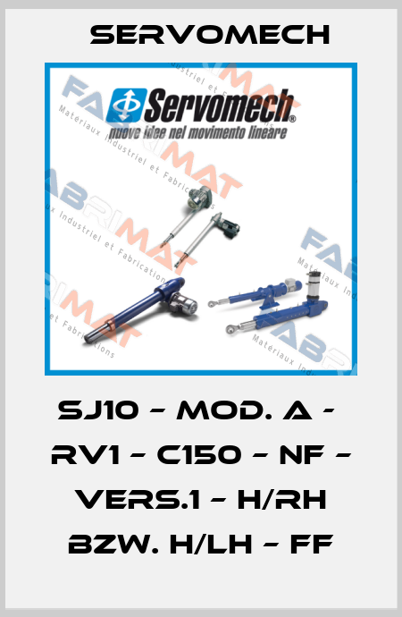 SJ10 – Mod. A -  RV1 – C150 – NF – Vers.1 – H/RH bzw. H/LH – FF Servomech