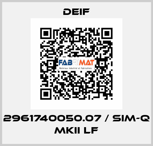 2961740050.07 / SIM-Q MKII LF Deif