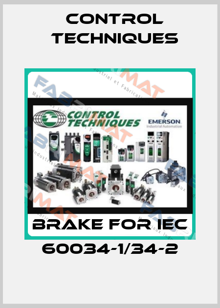 brake for IEC 60034-1/34-2 Control Techniques