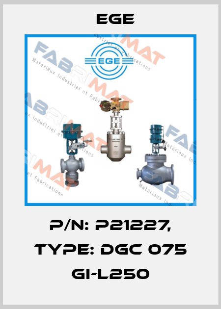 p/n: P21227, Type: DGC 075 GI-L250 Ege
