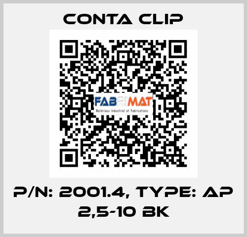 P/N: 2001.4, Type: AP 2,5-10 BK Conta Clip