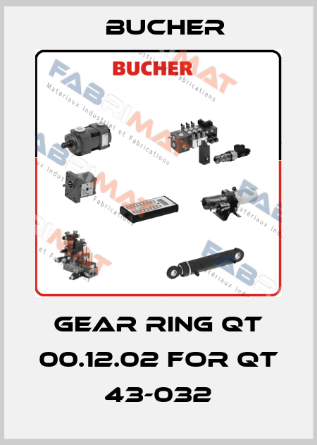gear ring QT 00.12.02 for QT 43-032 Bucher