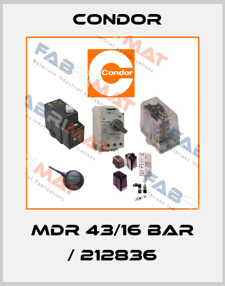 MDR 43/16 bar / 212836 Condor