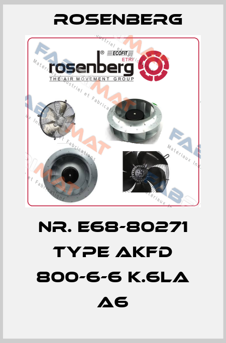 Nr. E68-80271 Type AKFD 800-6-6 K.6LA A6 Rosenberg
