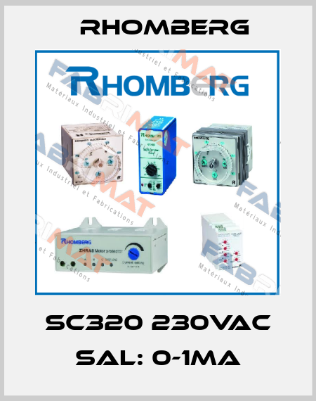 SC320 230Vac Sal: 0-1mA Rhomberg