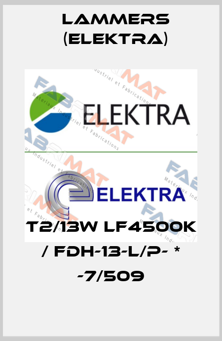 T2/13W LF4500K / FDH-13-L/P- * -7/509 Lammers (Elektra)