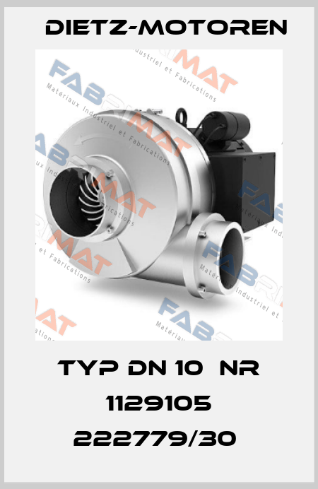 Typ DN 10  Nr 1129105 222779/30  Dietz-Motoren