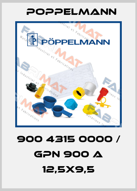 900 4315 0000 / GPN 900 A 12,5x9,5 Poppelmann