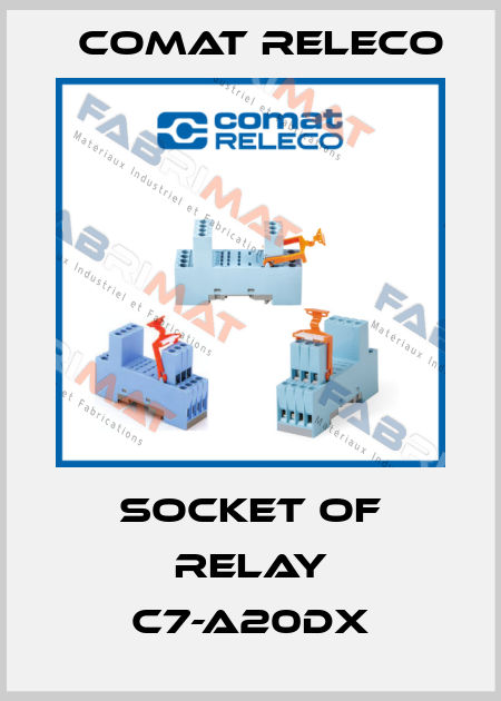 socket of relay C7-A20DX Comat Releco