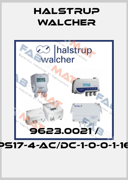 9623.0021 / PS17-4-AC/DC-1-0-0-1-16 Halstrup Walcher